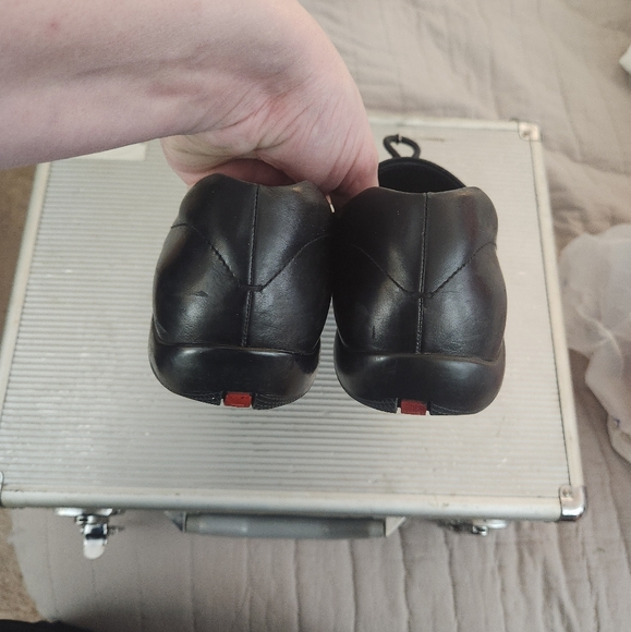 PRADA LEATHER LOAFERS - Picture 6 of 8